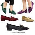Collage of women's loafers in various colors with a 'Limited stock available' label.